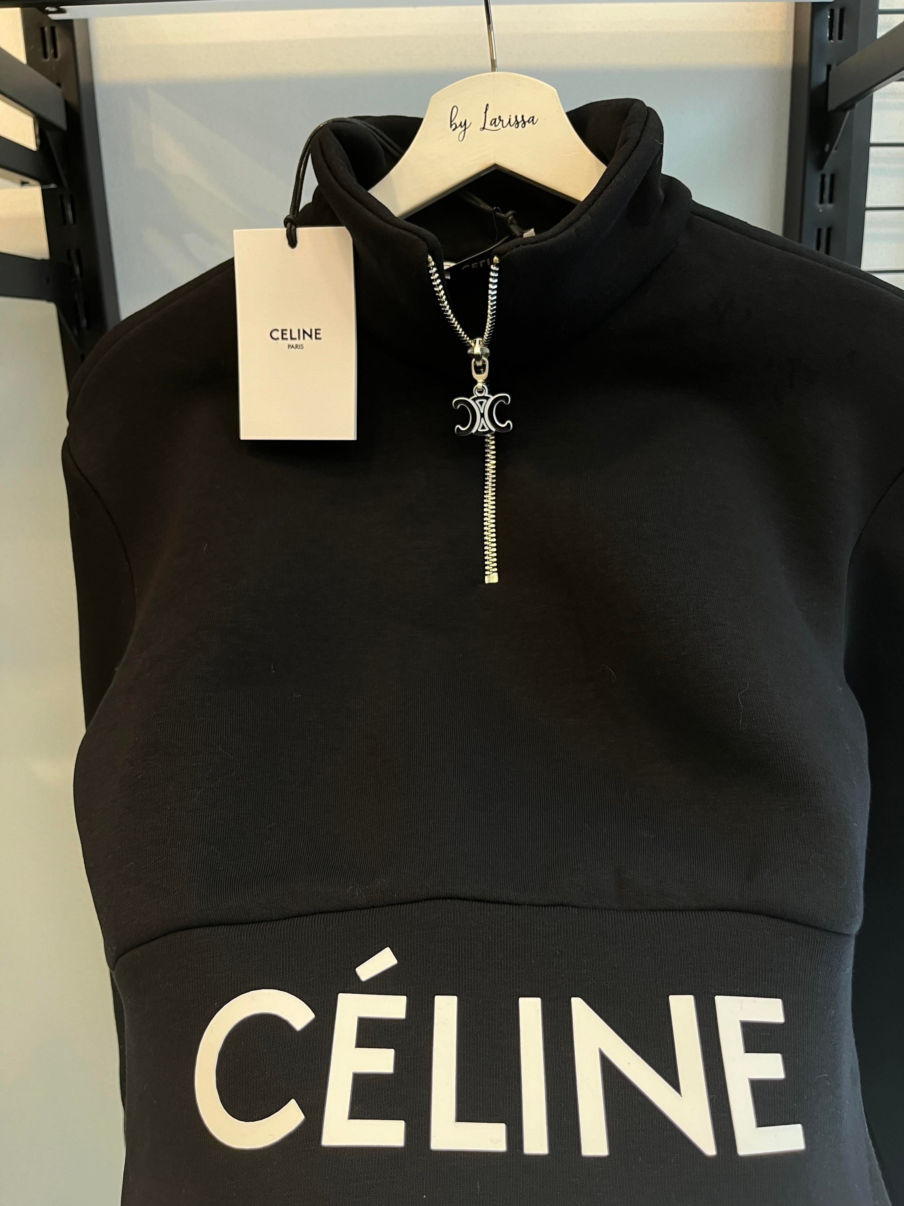 clne siyah crop sweatshirt 