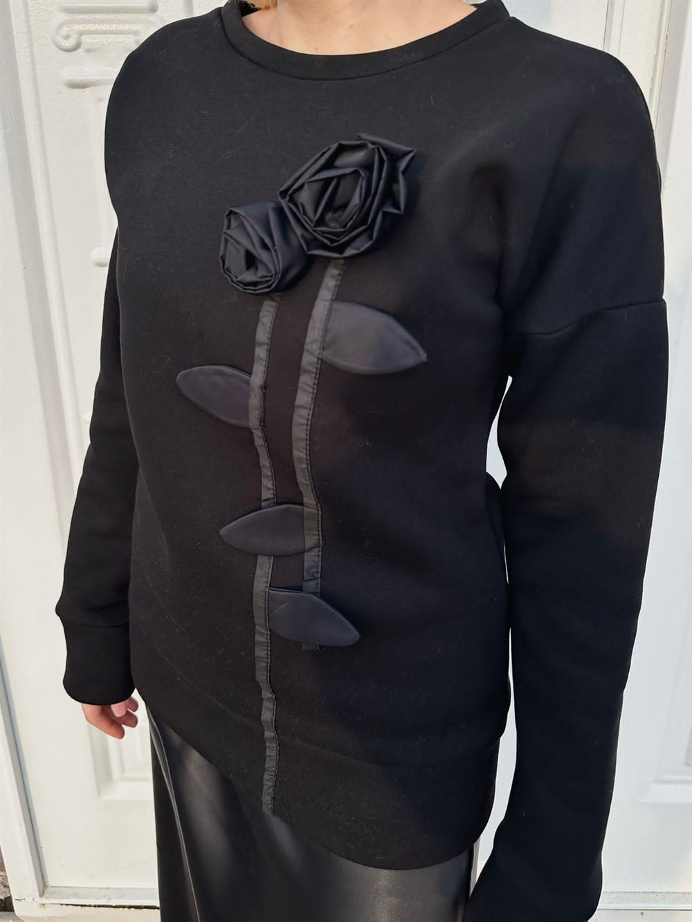 İPKYOL 3D SİYAH SWEATSHİRT 