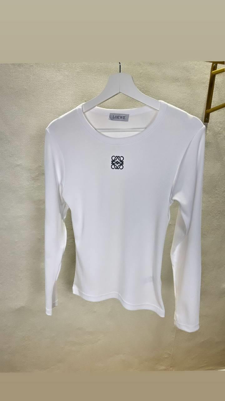 LOEWE BEYAZ UZUN KOLLU TSHİRT 