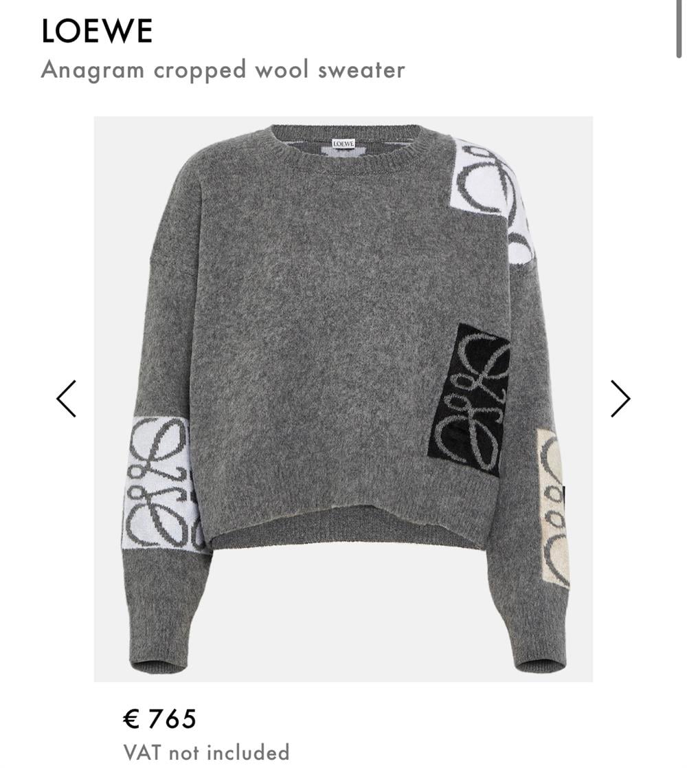Loewe gri triko 