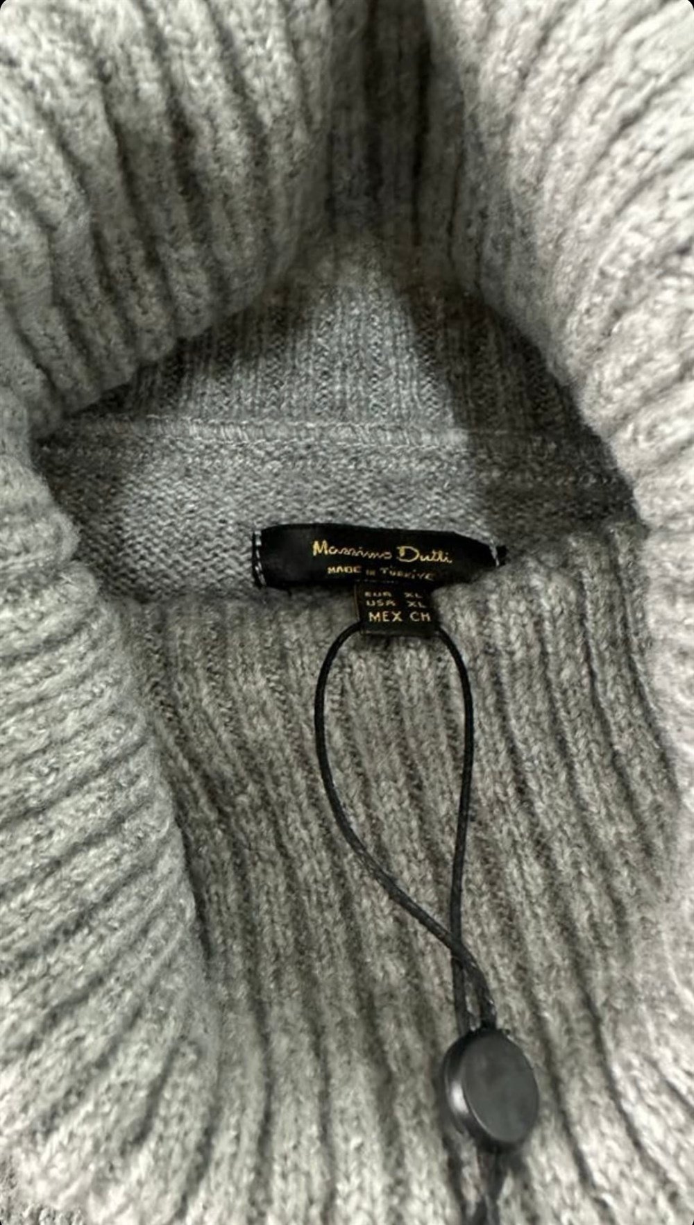 massimo Dutti gri kazak