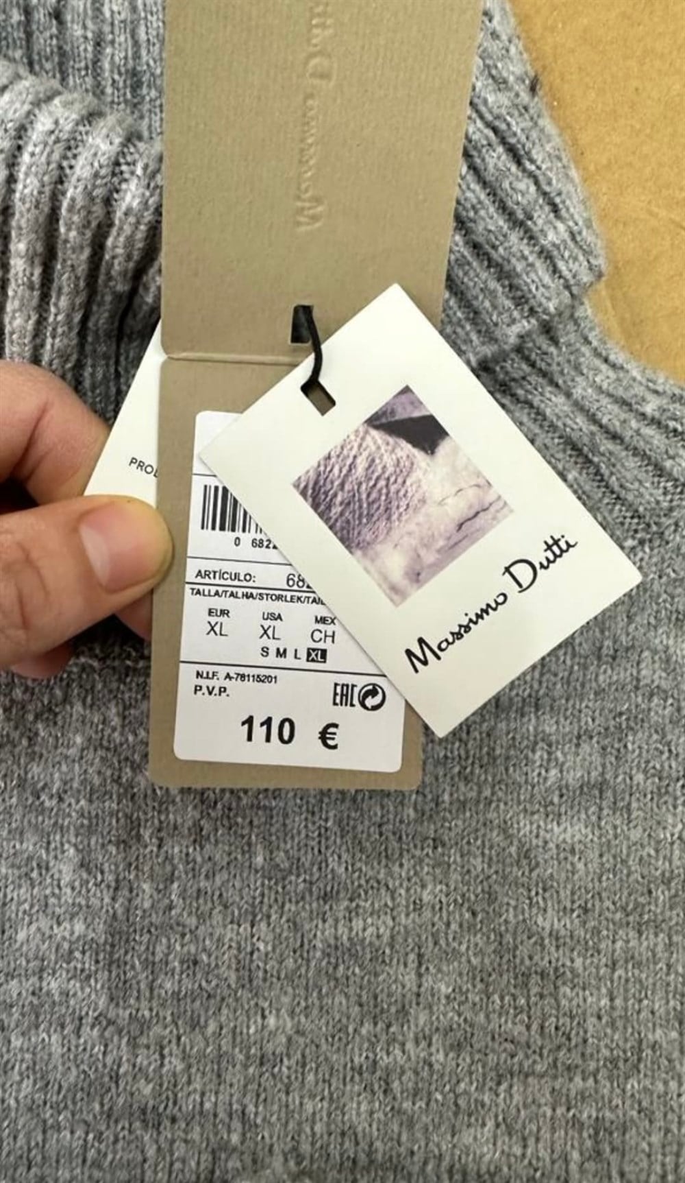 massimo Dutti gri kazak