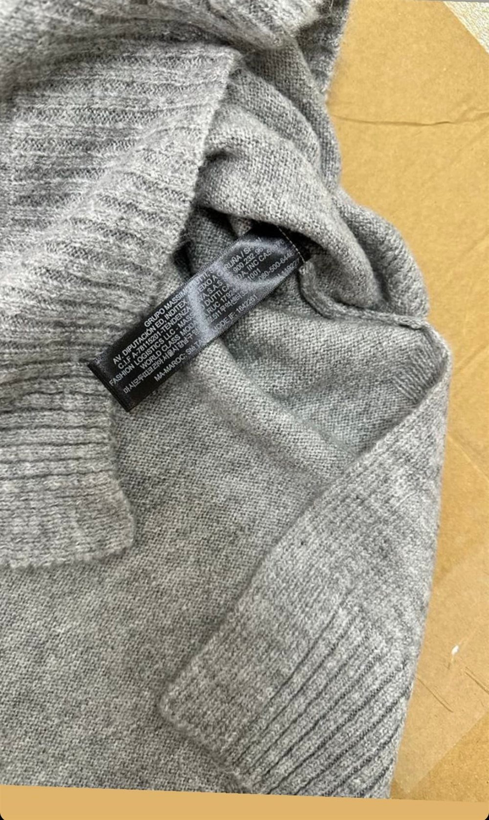 massimo Dutti gri kazak