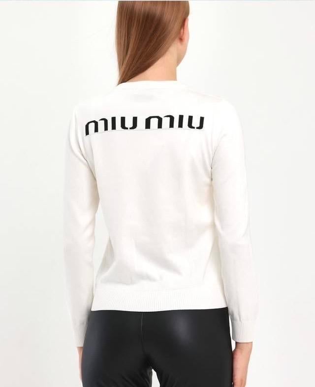 Miu beyaz triko