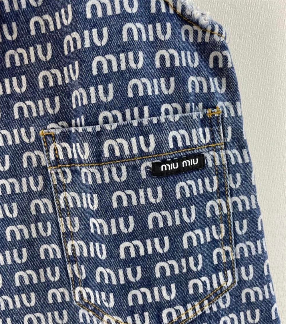 Miu mini jean elbise