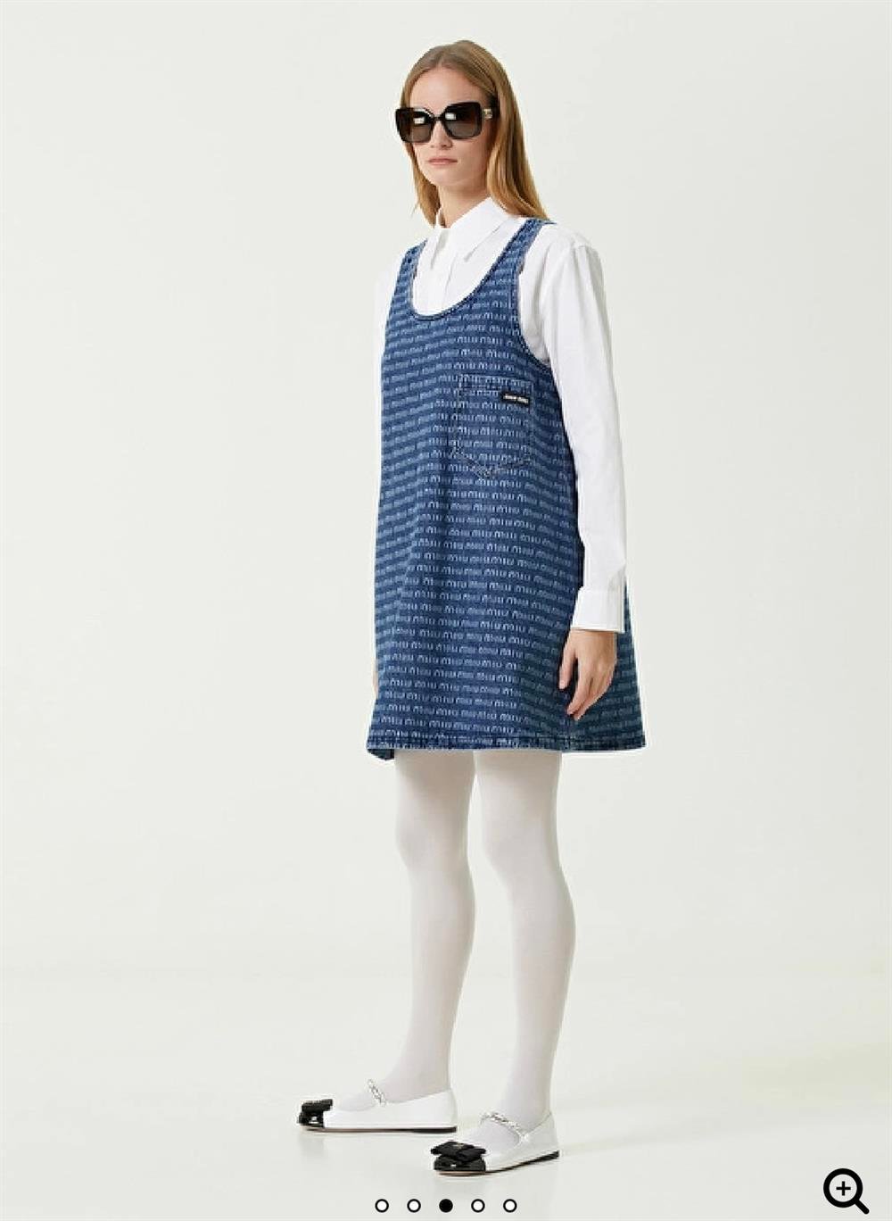 Miu mini jean elbise