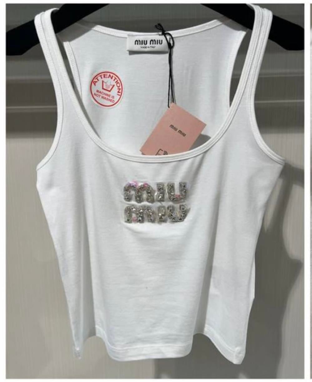 Miu miu beyaz tank top