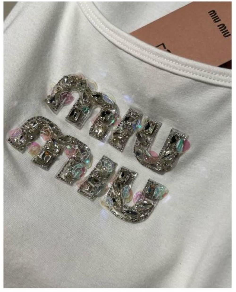 Miu miu beyaz tank top