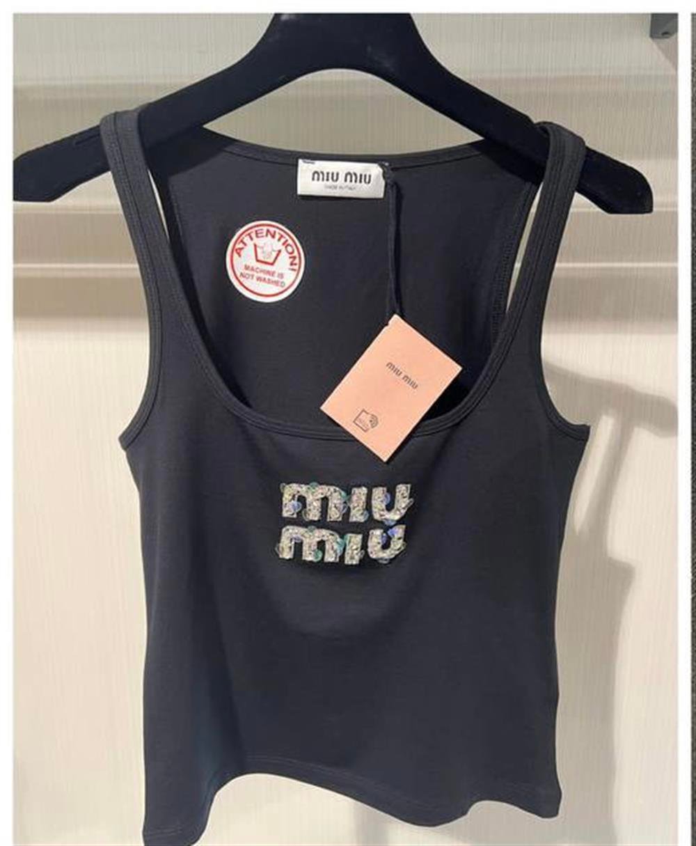 MIU MIU vintage tanktop ミュウミュウ 黒 タンクトップ Miu miu siyah tank top