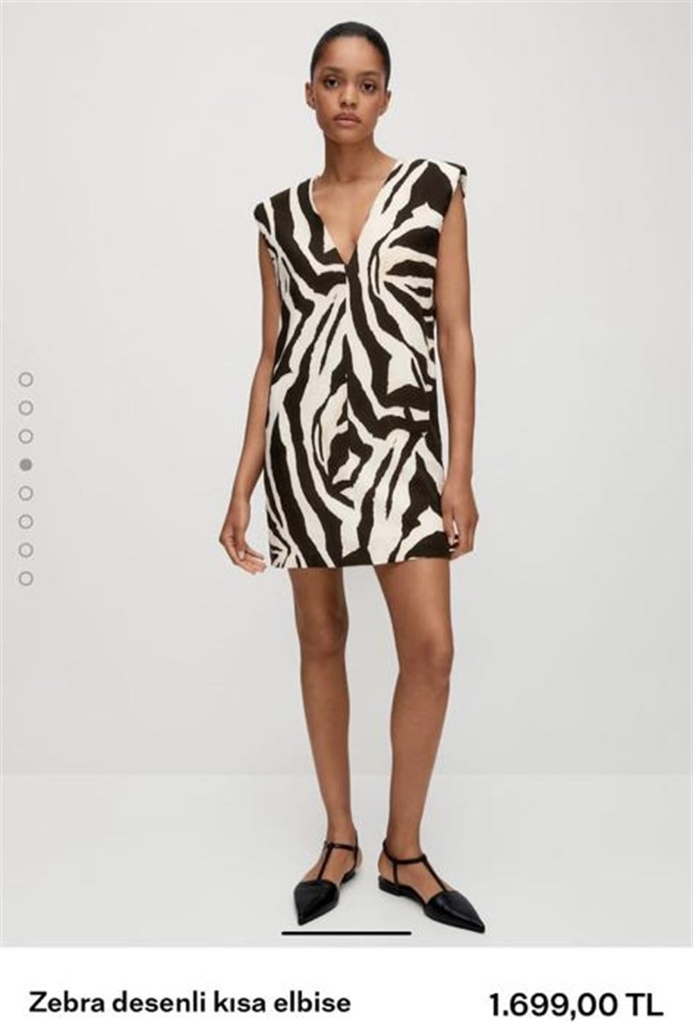 Network leopar desenli elbise