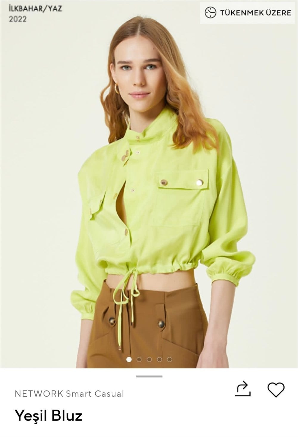 Network yeşil bluz