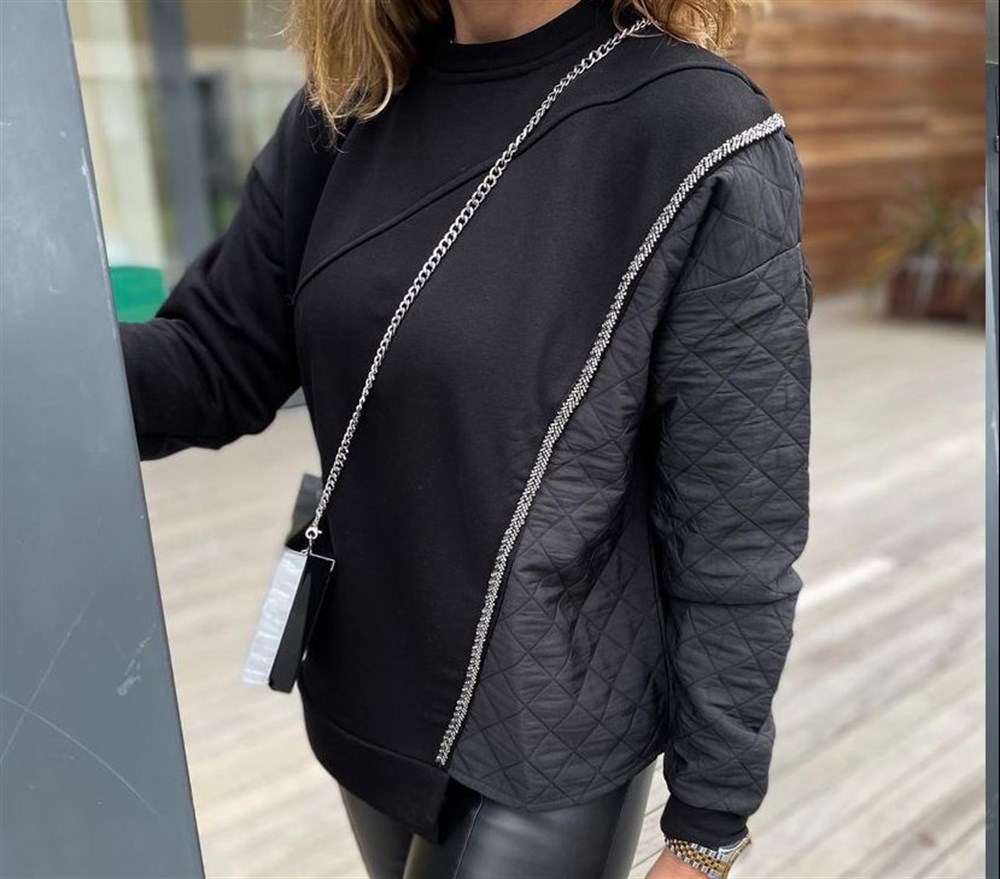 Orjinal marka kapitone mix sweatshirt 