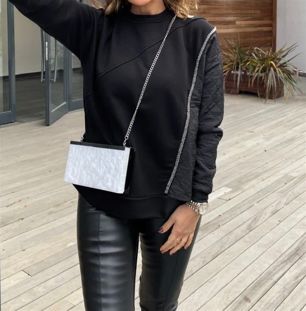 Orjinal marka kapitone mix sweatshirt 