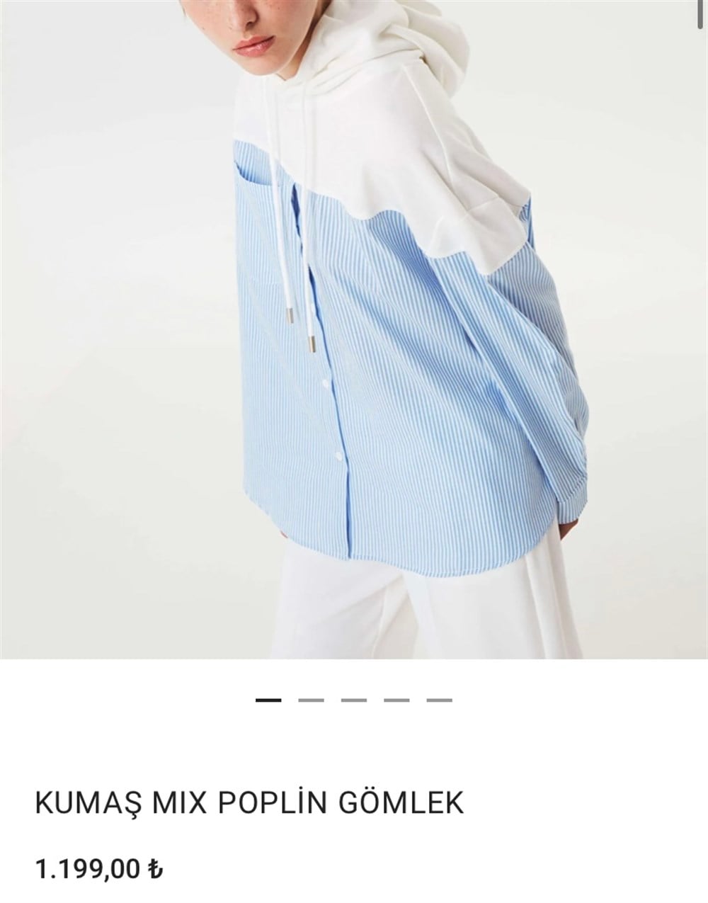 Orjinal marka mixli poplin gömlek 