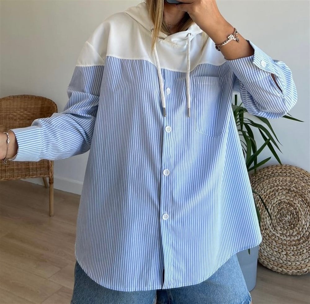 Orjinal marka mixli poplin gömlek 