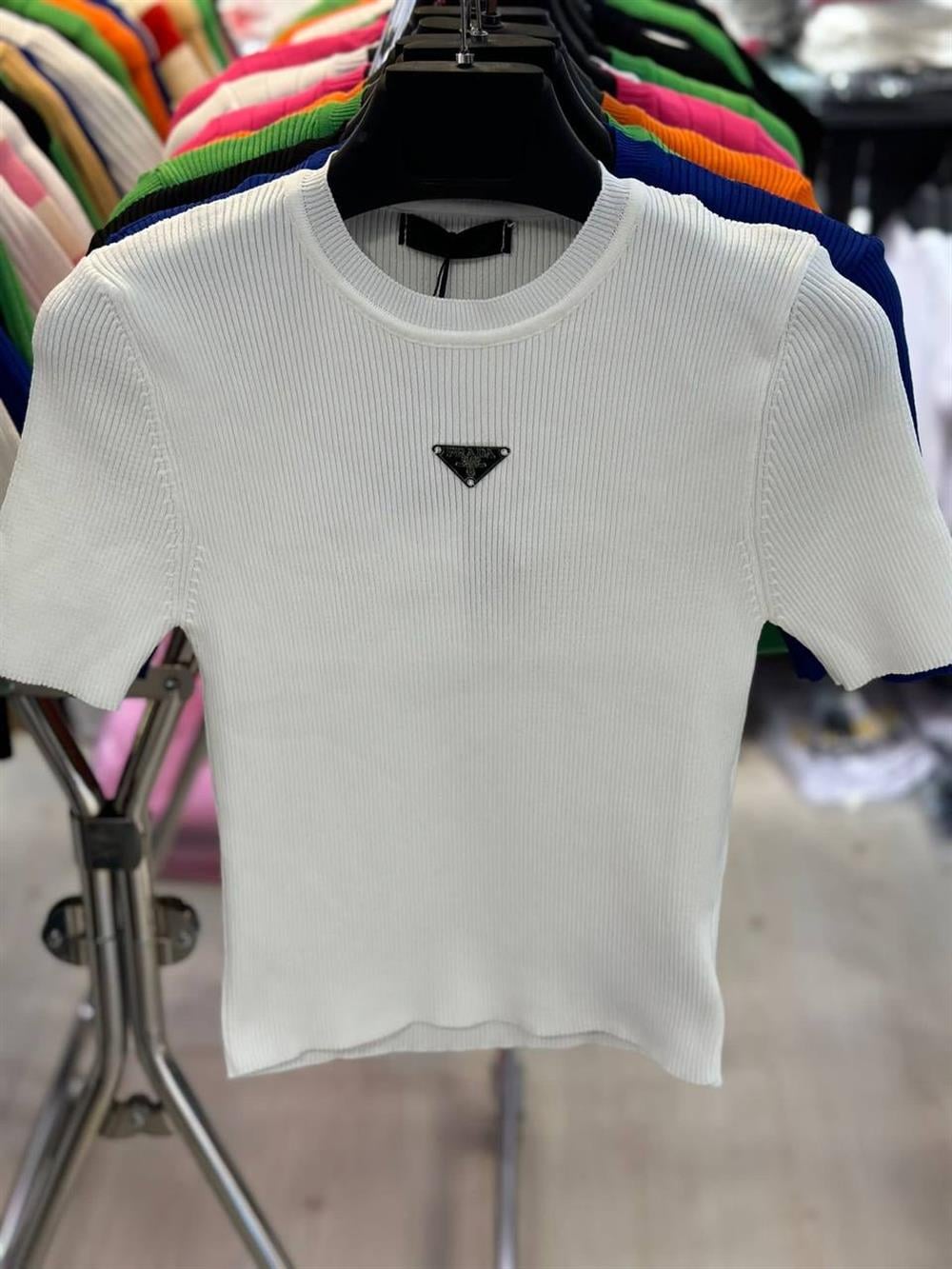 PRADA BEYAZ TRİKO TSHİRT 