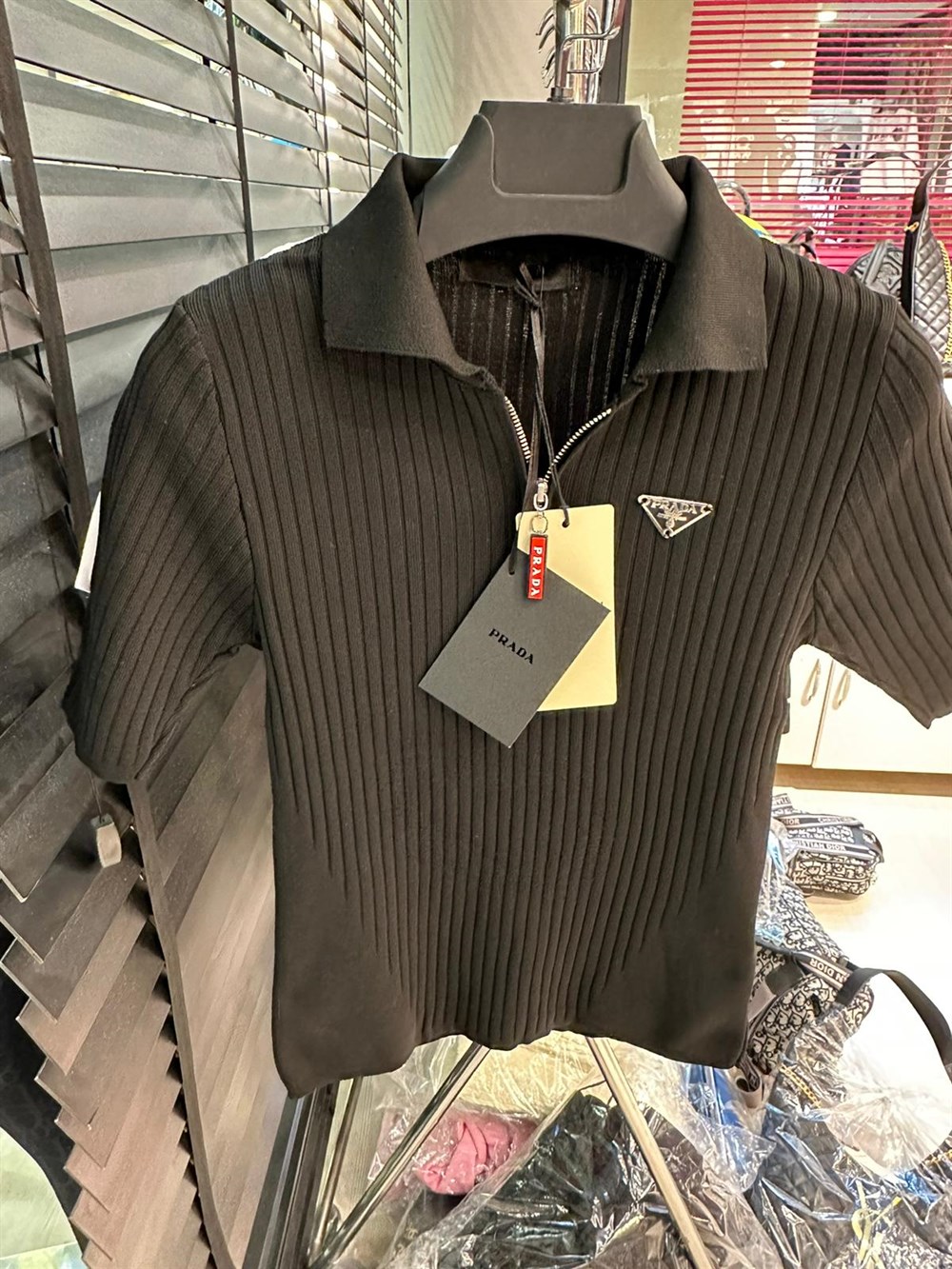 PRADA FERMUARLI SİYAH TRİKO