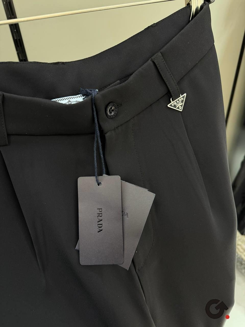 Prada siyah kumaş pantolon 