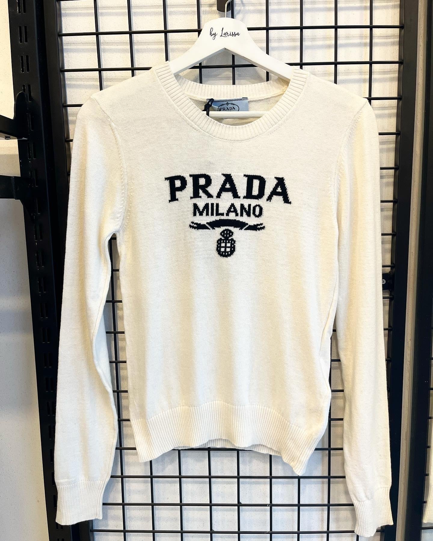 Prda beyaz triko kazak