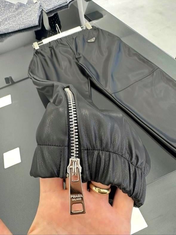 PRDA DERİ JOGGER PANTOLON