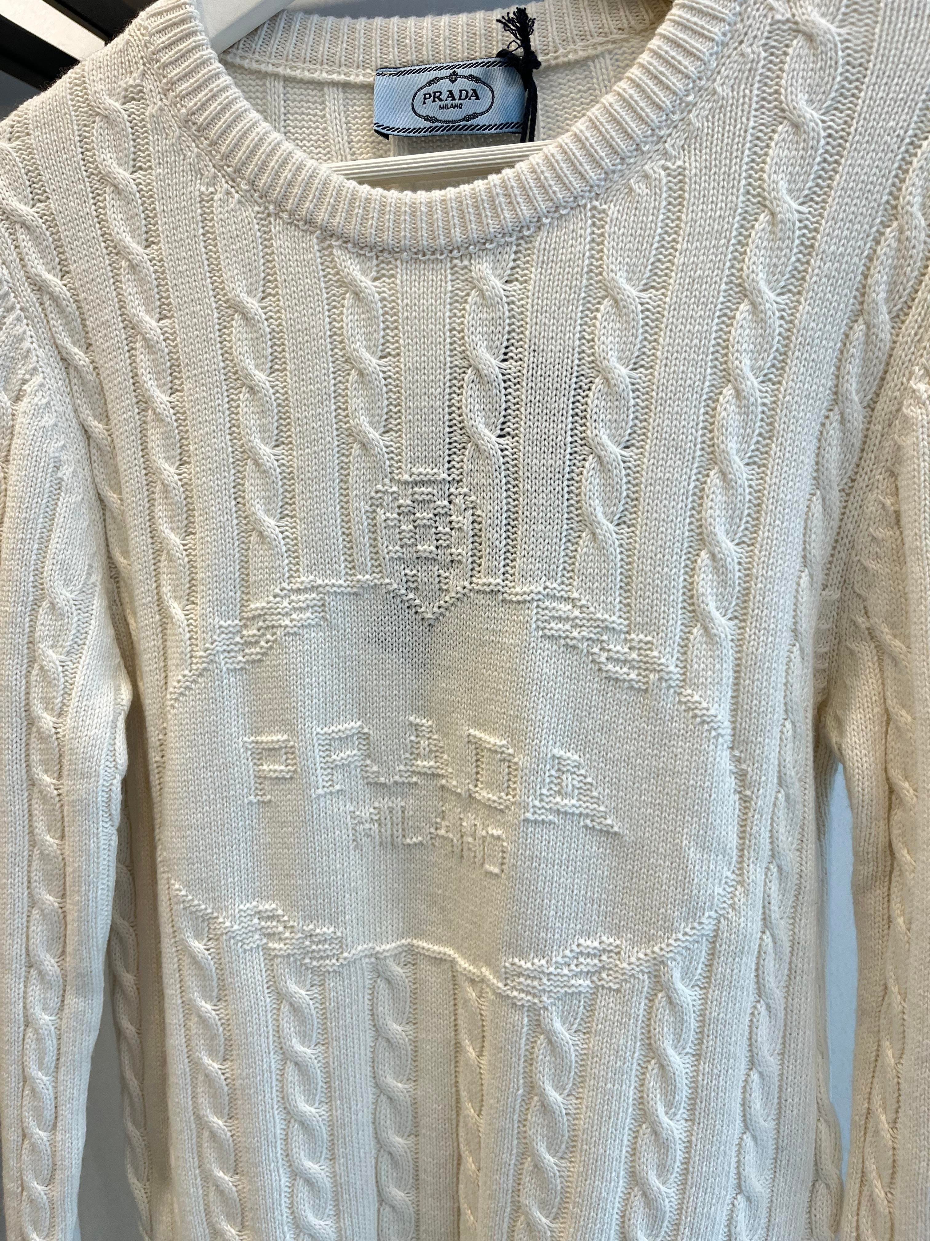 Prda kırık beyaz triko 