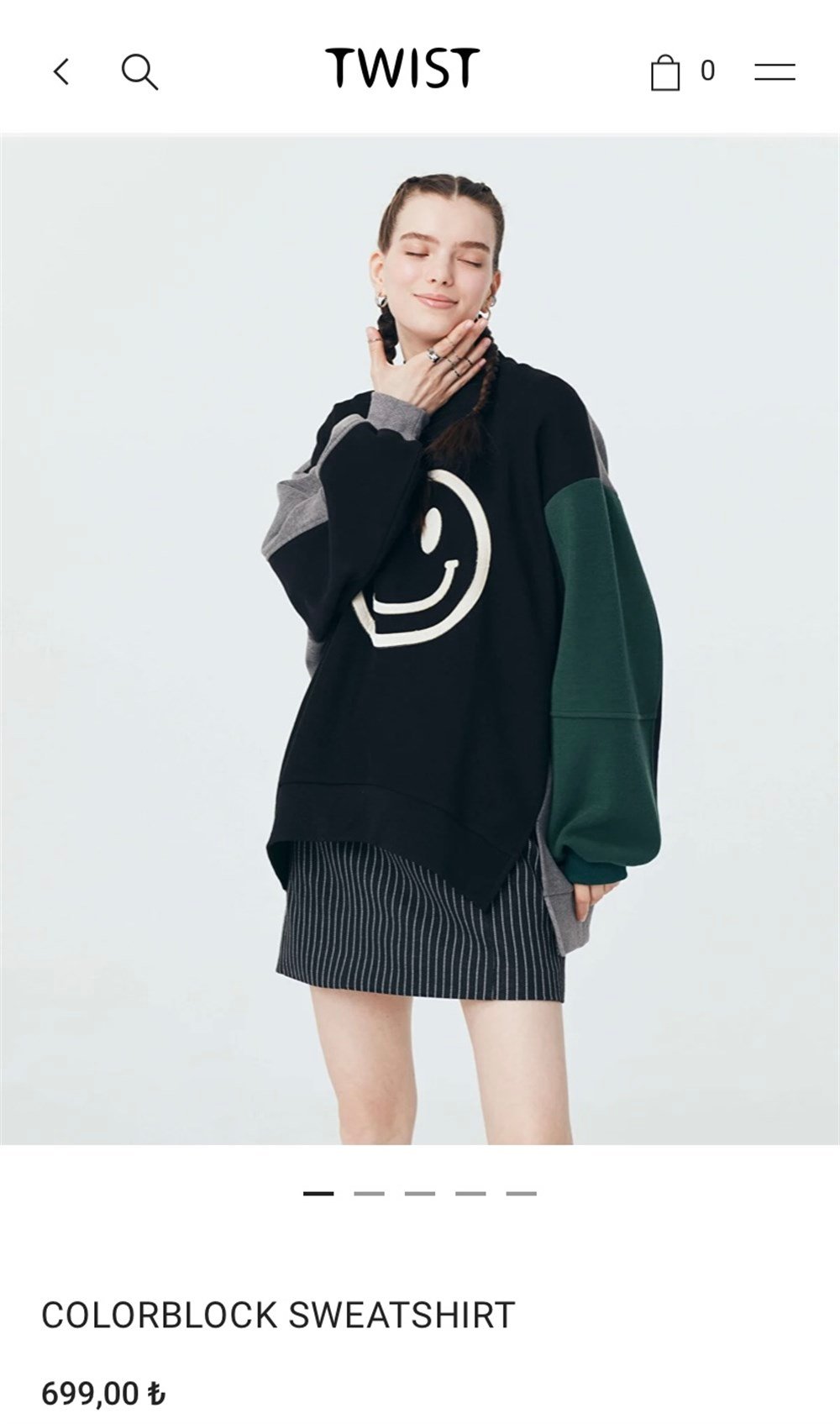 Twist oversize sweatshirt 
