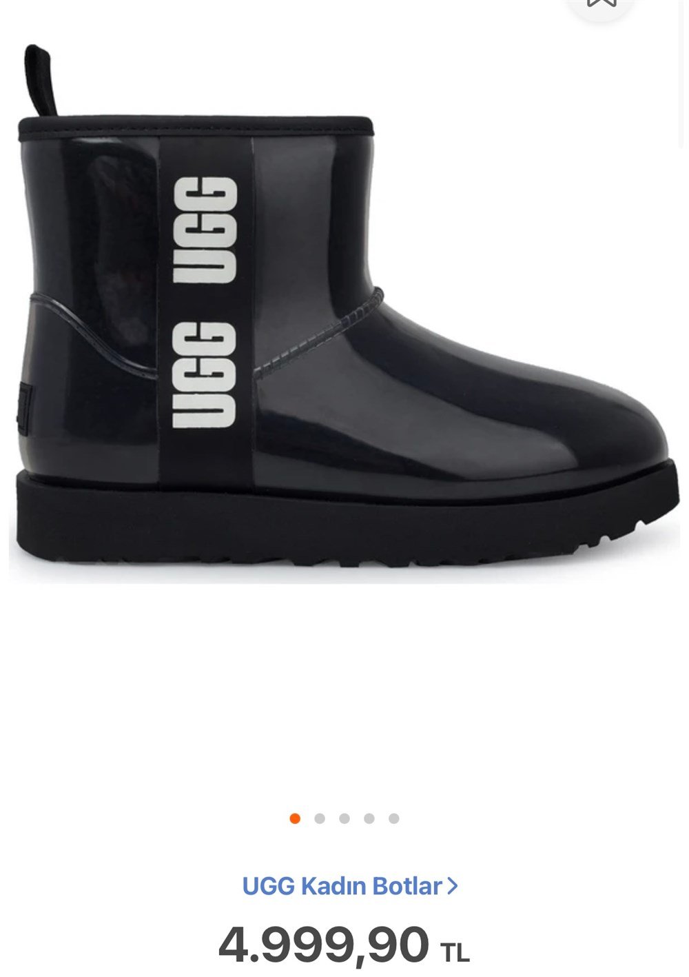 UGG SİYAH BOT 