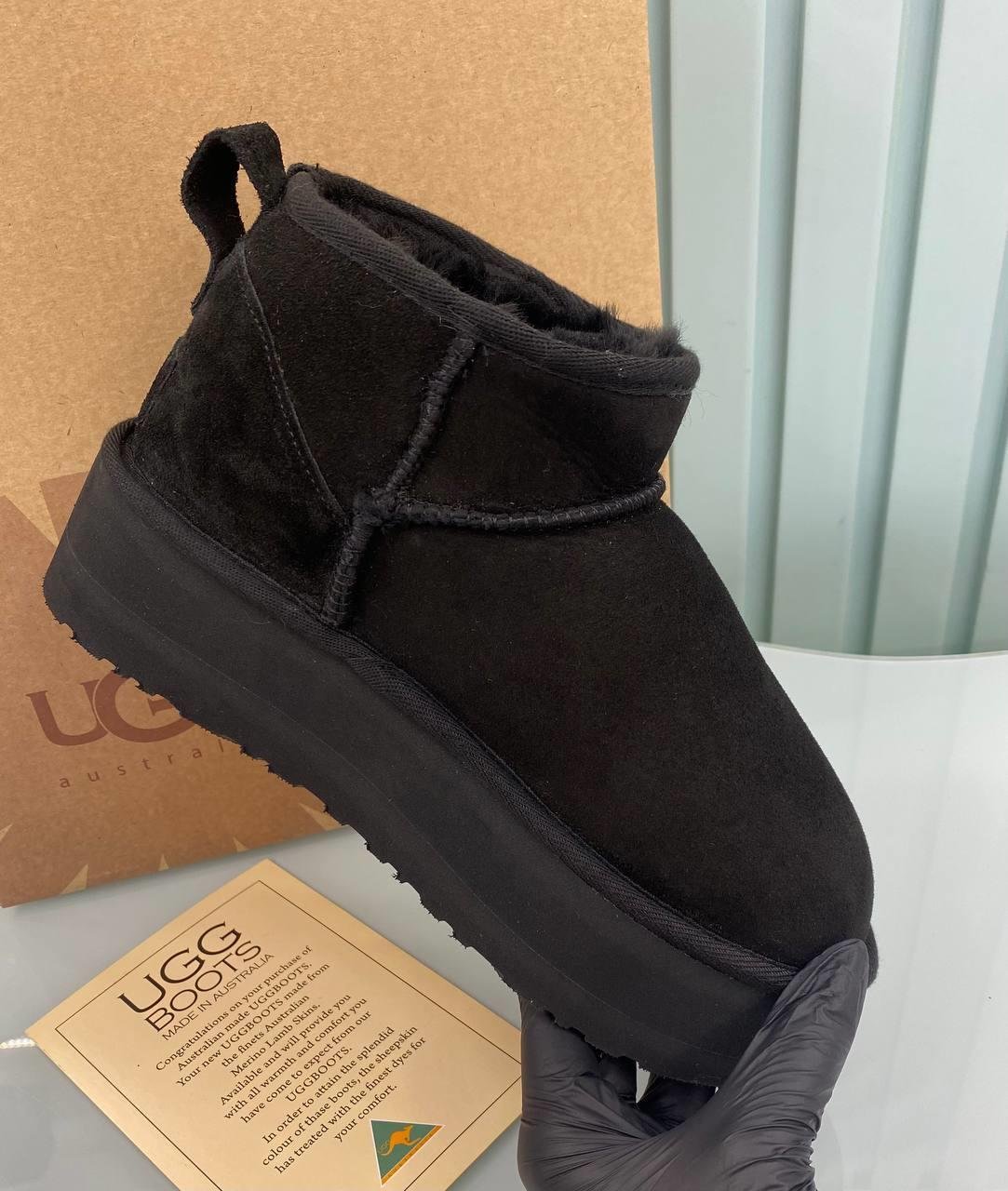 UGG ULTRA MİNİ PLATFORM SİYAH 