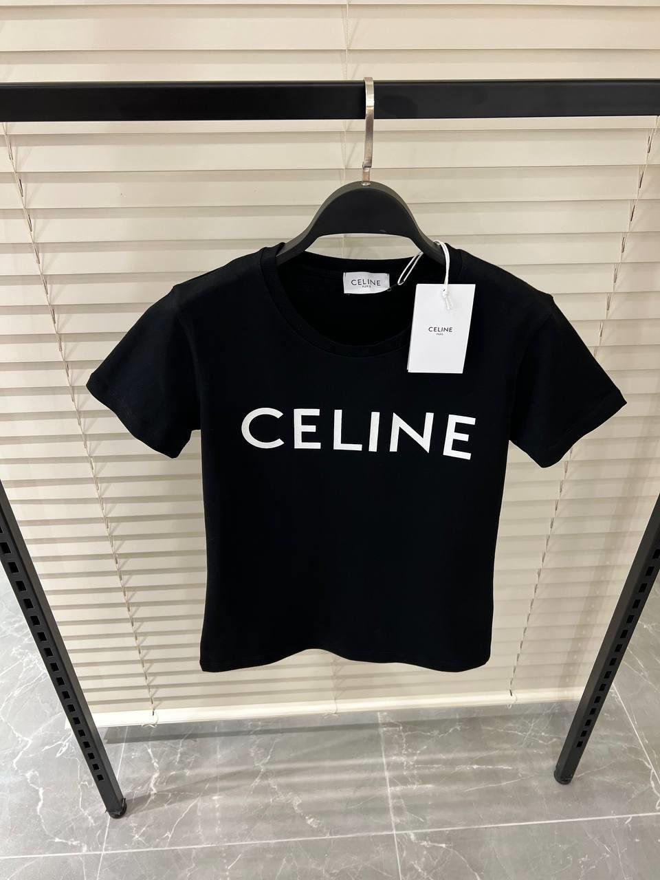 YENİ SEZON CELİNE SİYAH TSHİRT