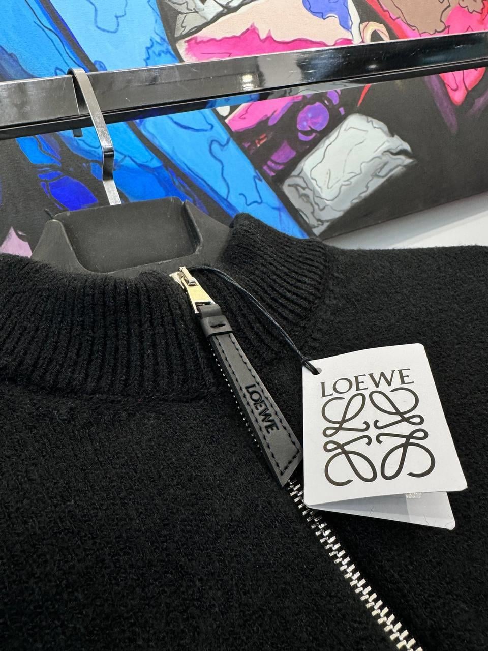 YENİ SEZON LOEWE SİYAH YÜN HIRKA 