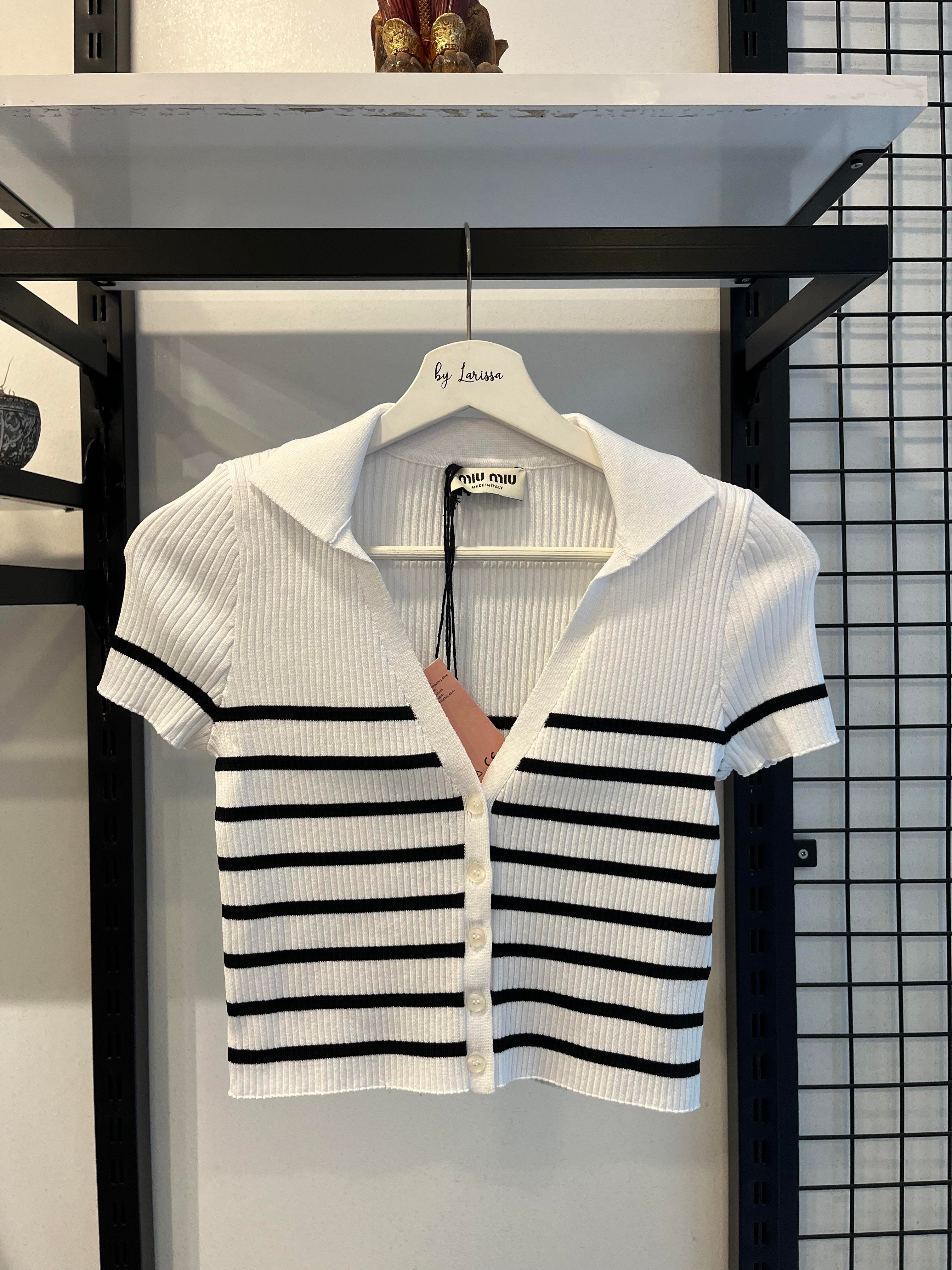 YENİ SEZON MİU BEYAZ TRİKO 