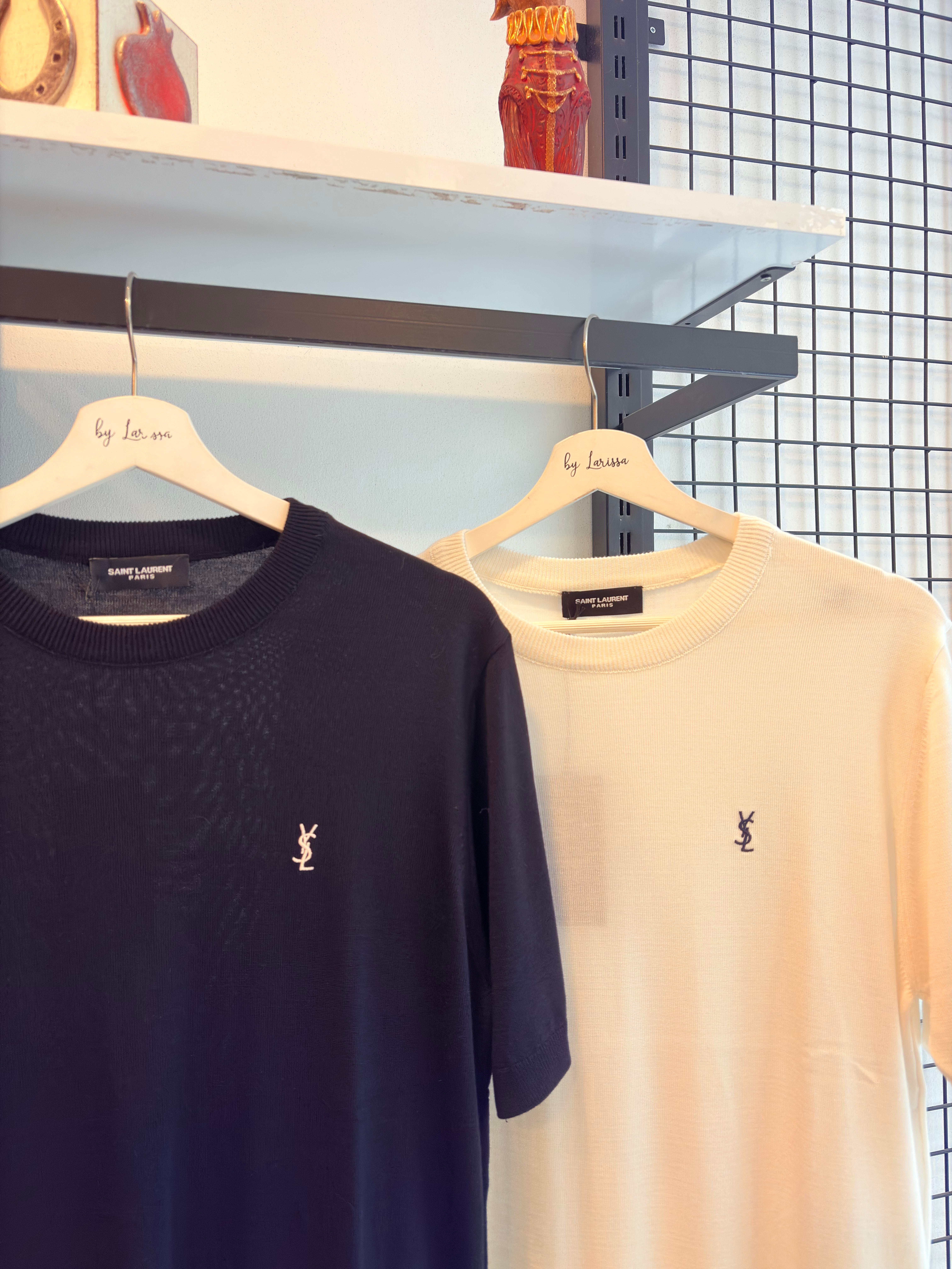 YENİ SEZON YSL BEYAZ TRİKO TSHİRT 