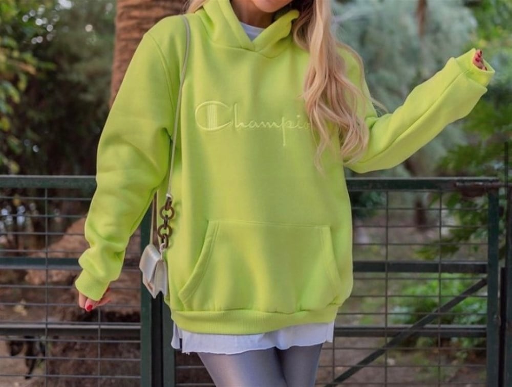 Yeşil champion sweatshirt 
