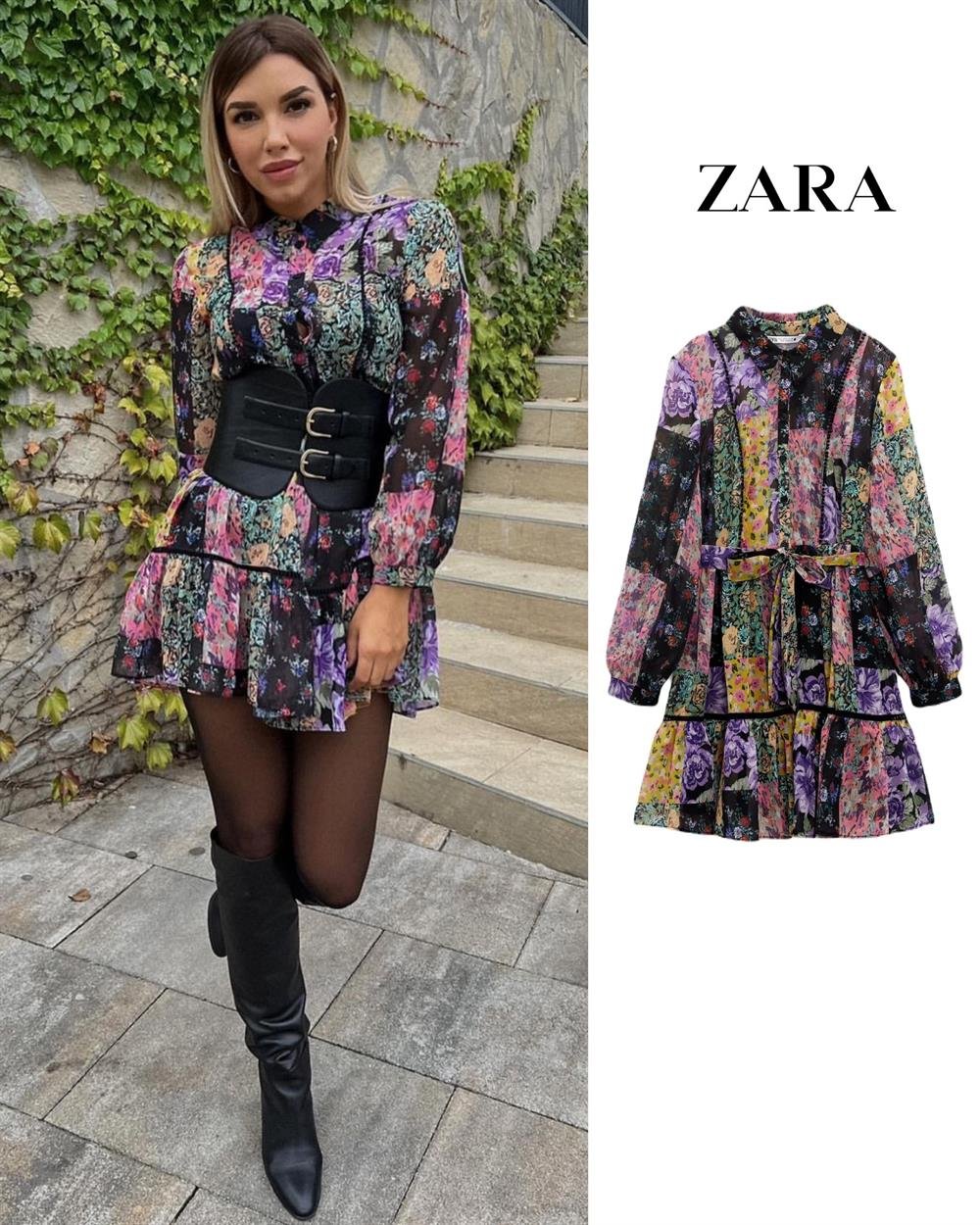 ZR ÇİÇEKLİ ELBİSE