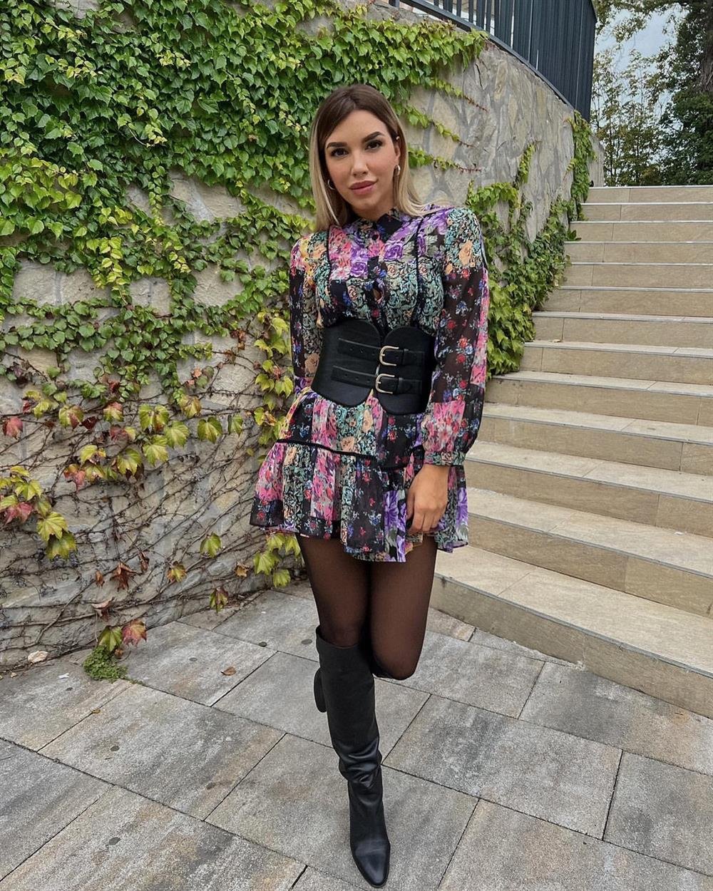 ZR ÇİÇEKLİ ELBİSE