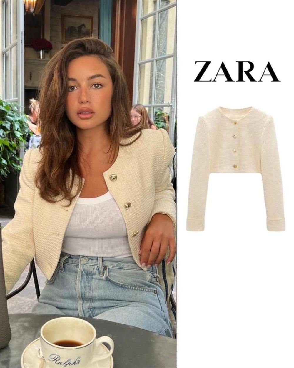 ZR crop chanel ceket