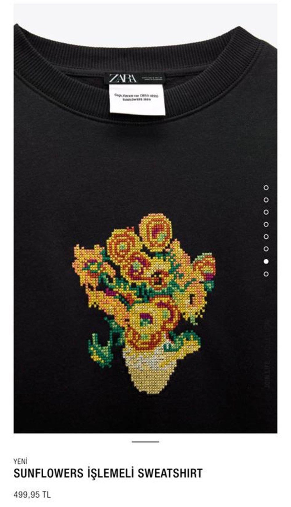 ZR işlemeli sweatshirt 