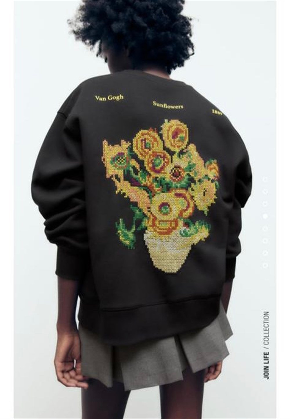 ZR işlemeli sweatshirt 