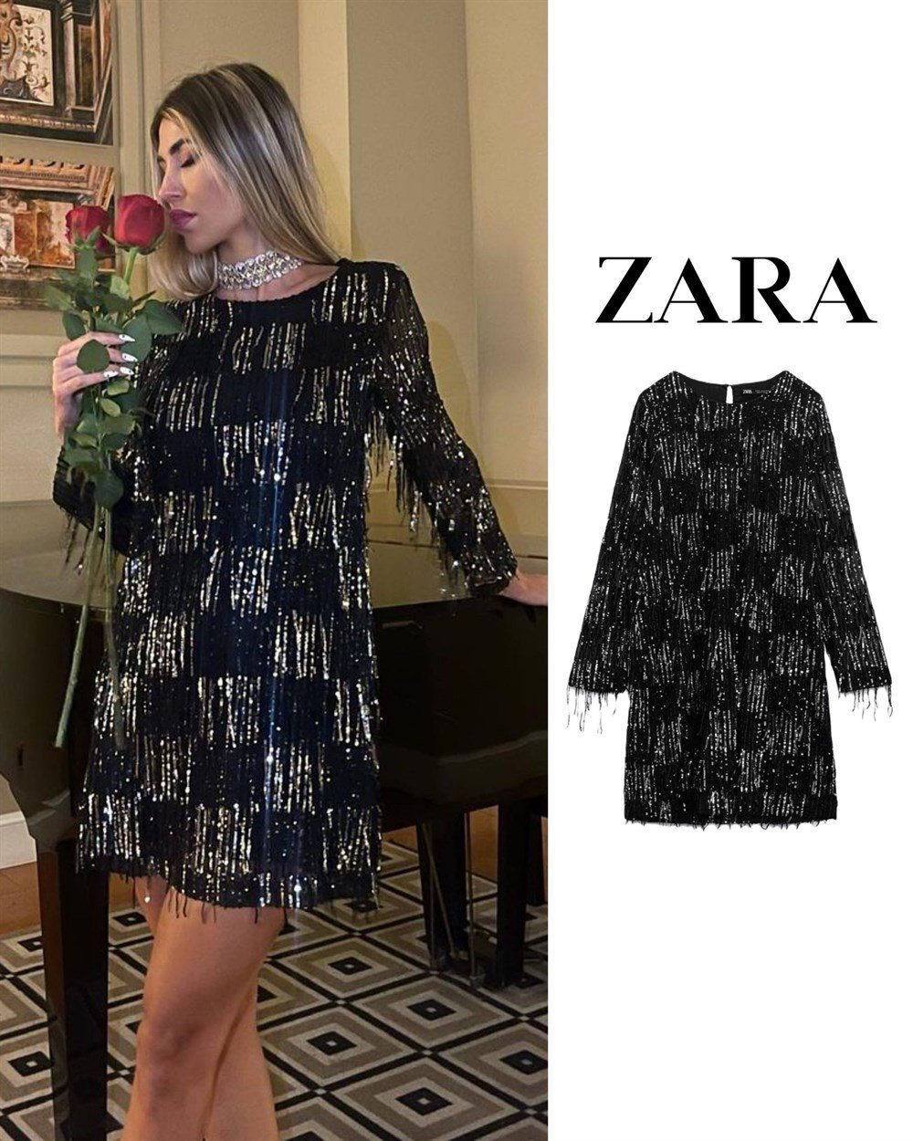 ZR PÜSKÜLLÜ ELBİSE