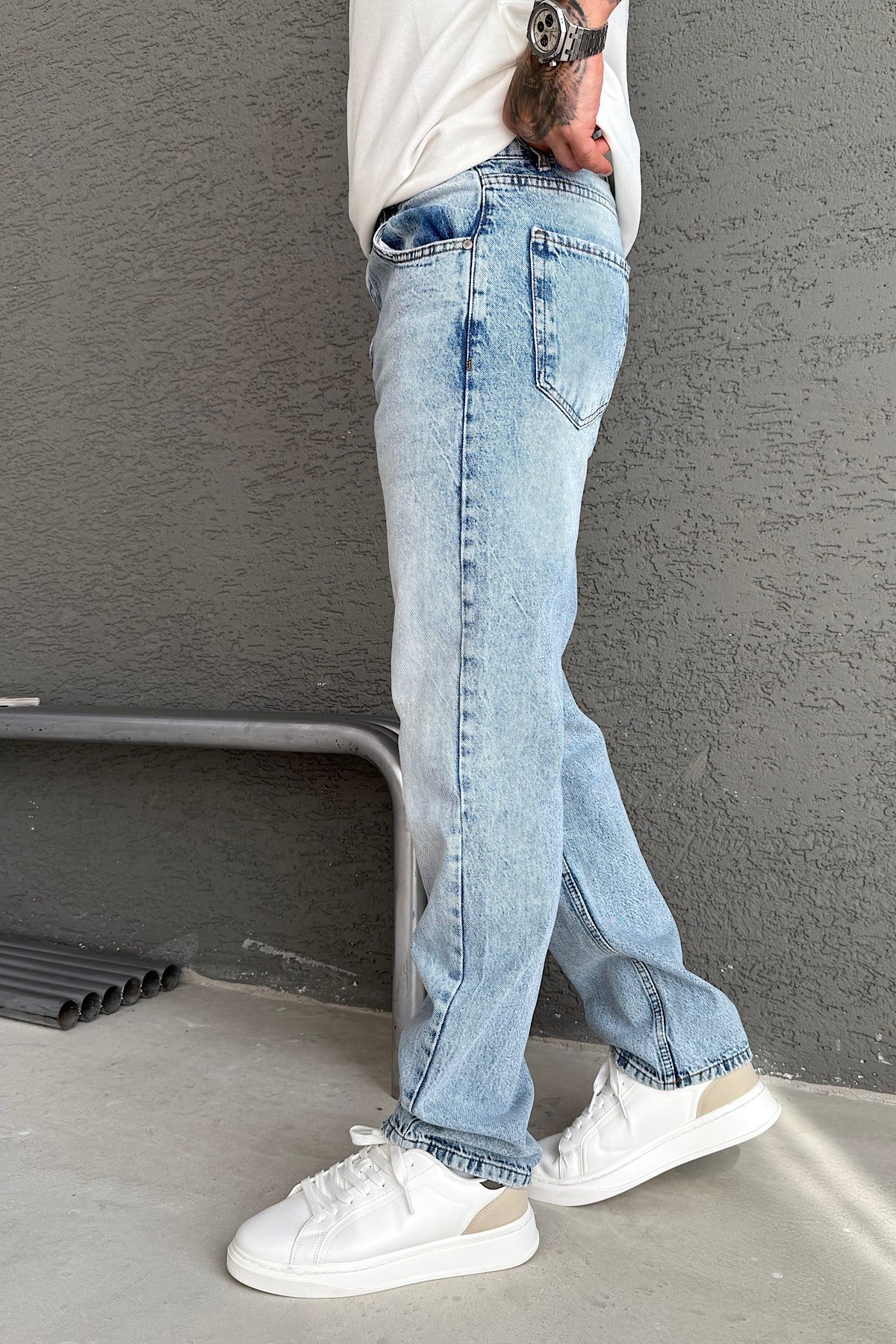 Açık Mavi Baggy Pantolon