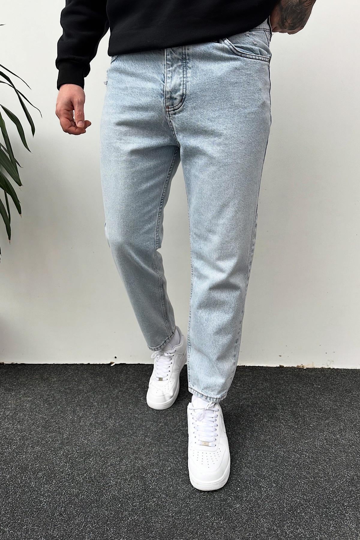 Açık Mavi Boyfriend Jean