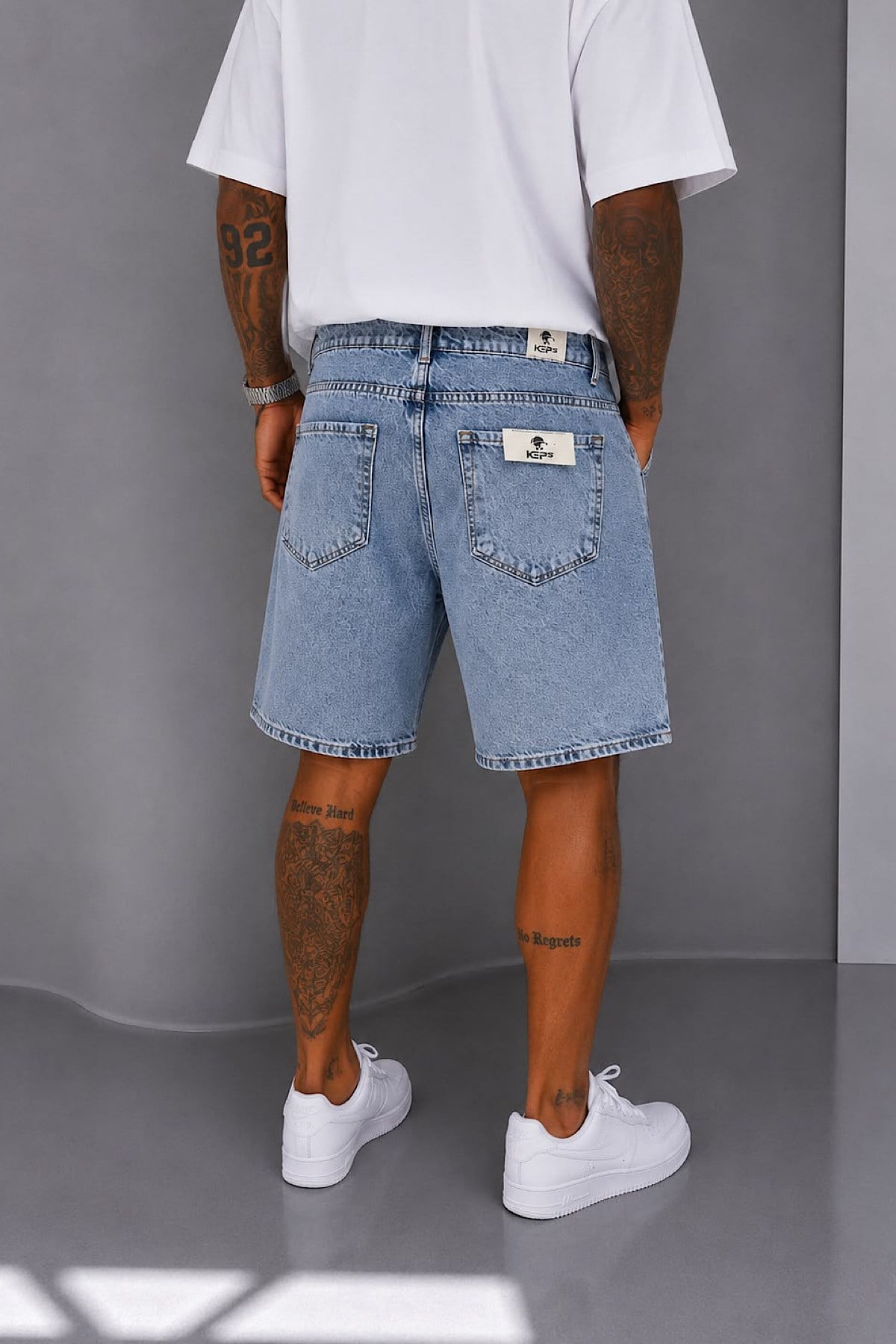 Açık Mavi Denim Şort
