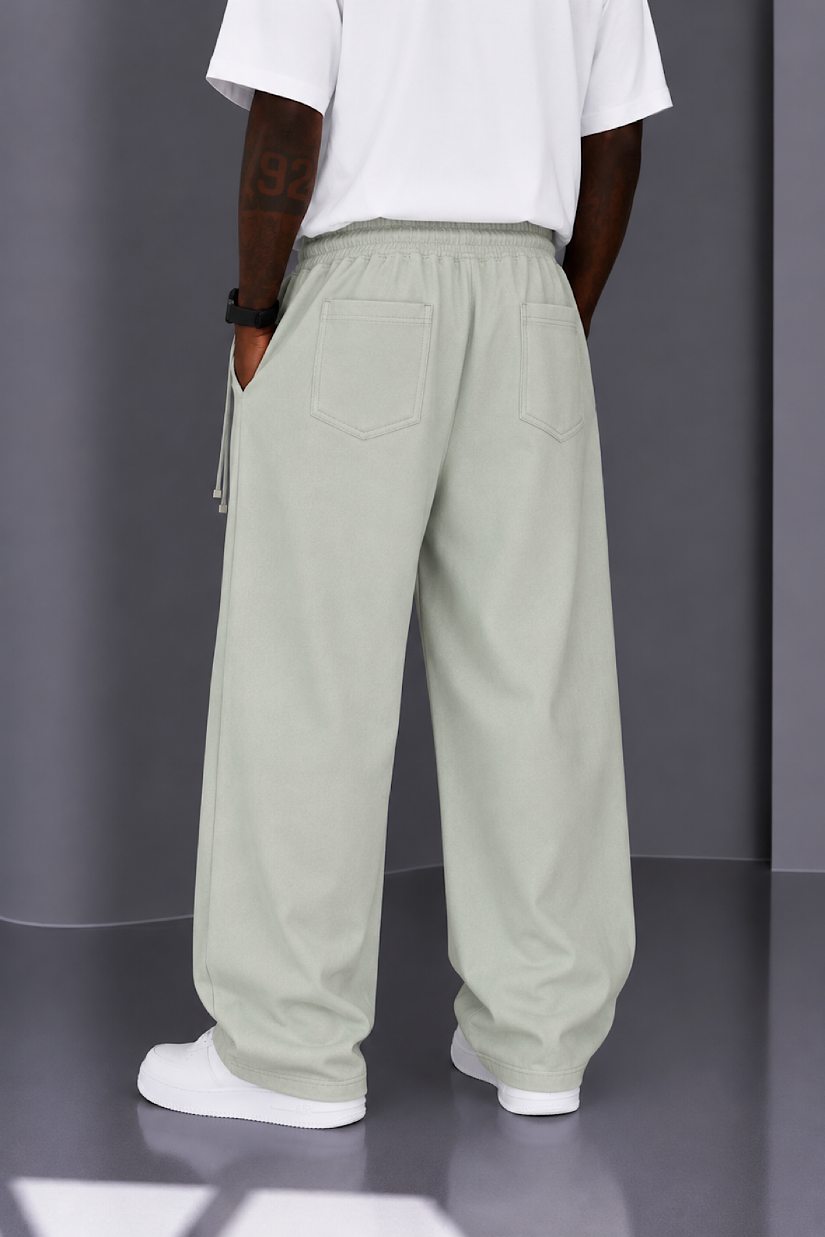 Açık Yeşil Yazlık Gabardin Pantolon