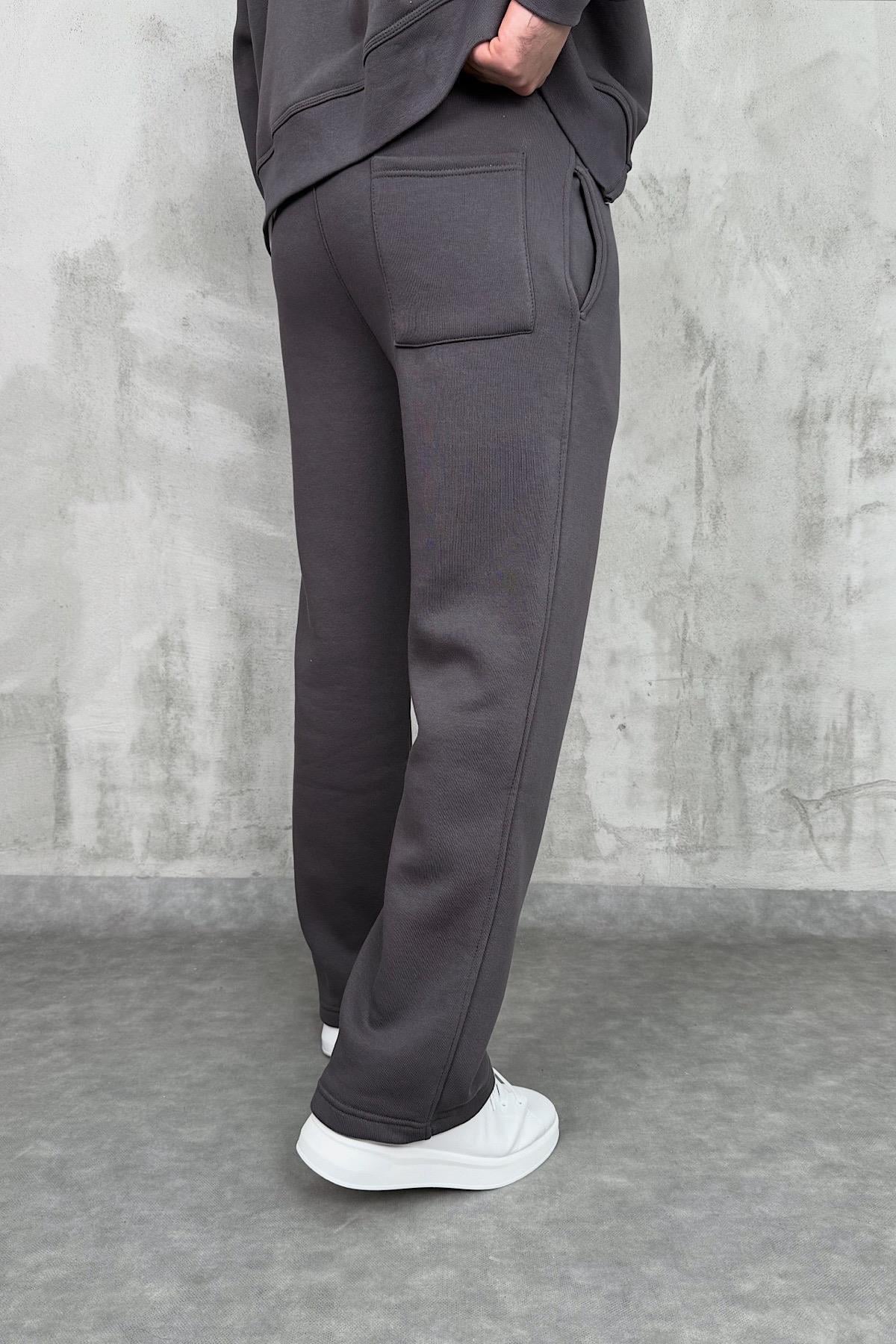 Antrasit Baggy Basic Eşofman