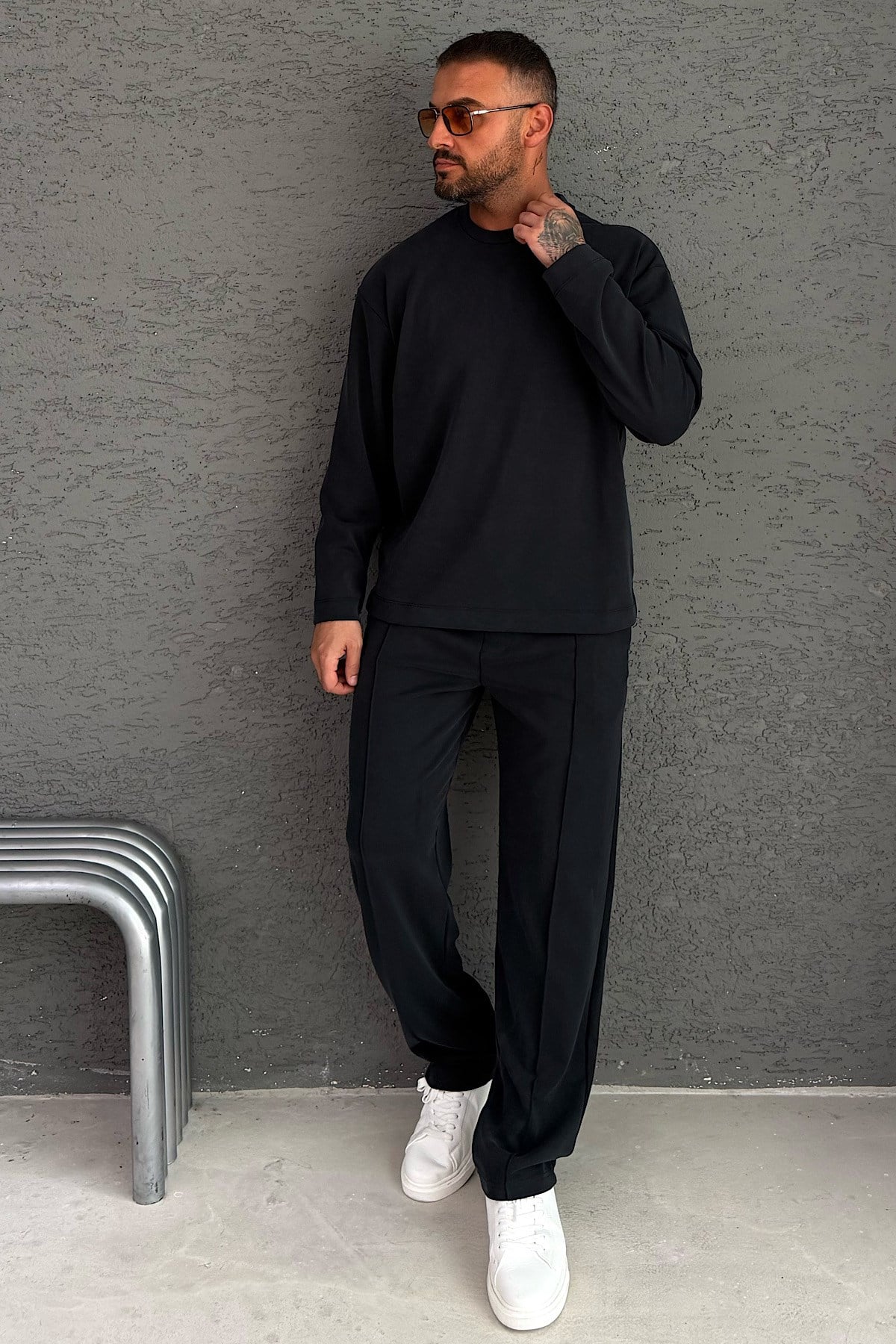 Antrasit Modal Oversize Premium Takım