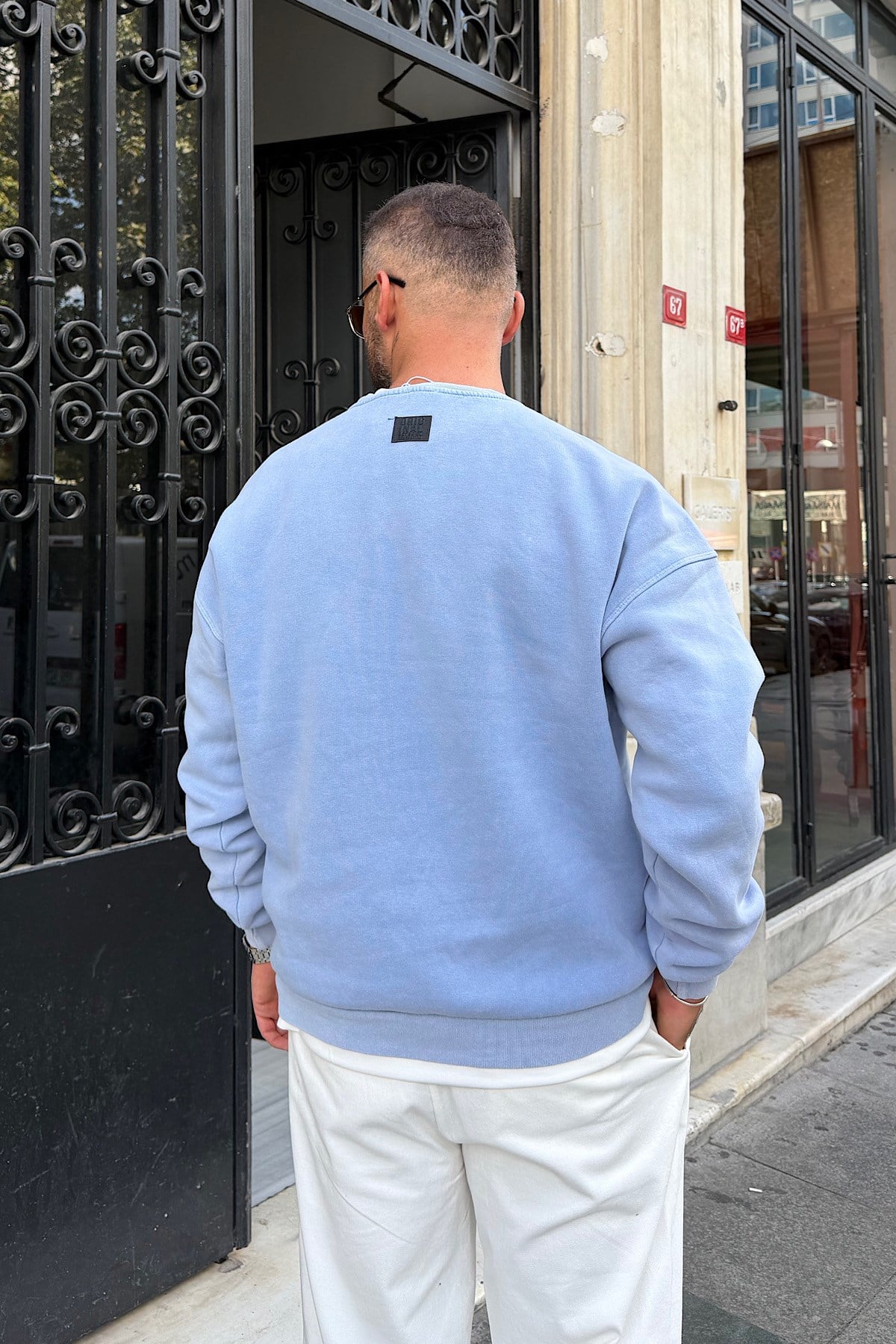Bebe Mavisi Yıkamalı Basic Sweat 