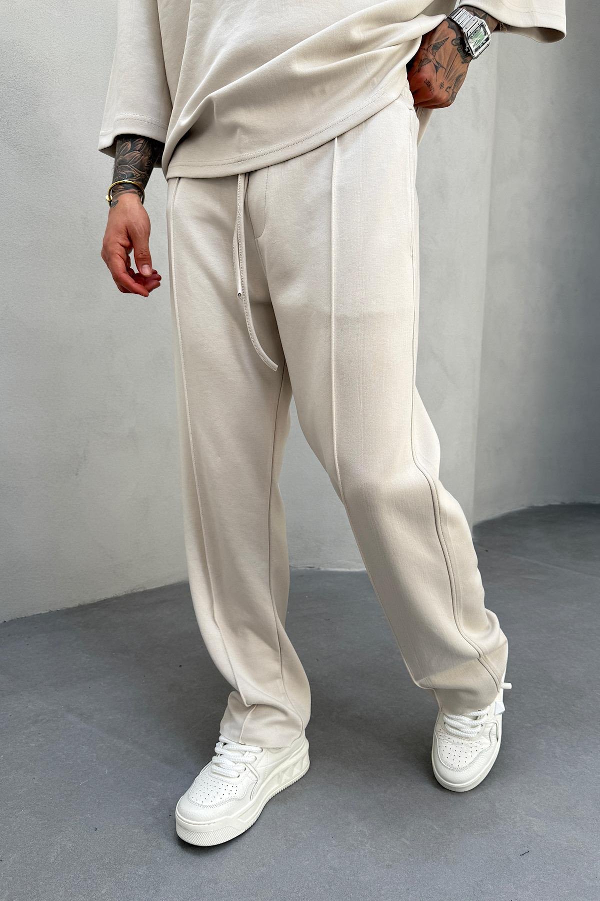 Bej Modal Kumaş Eşofman