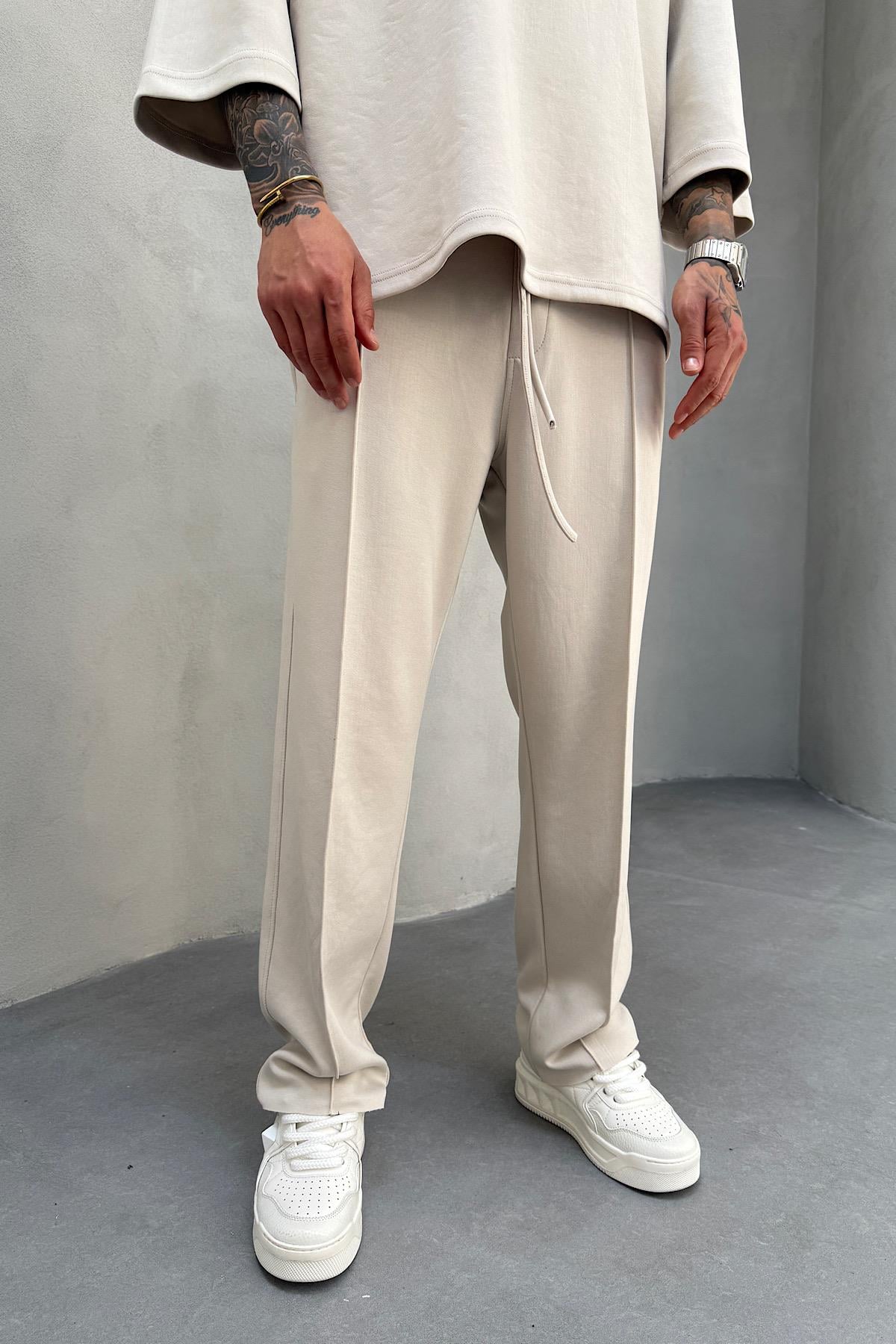 Bej Modal Kumaş Eşofman