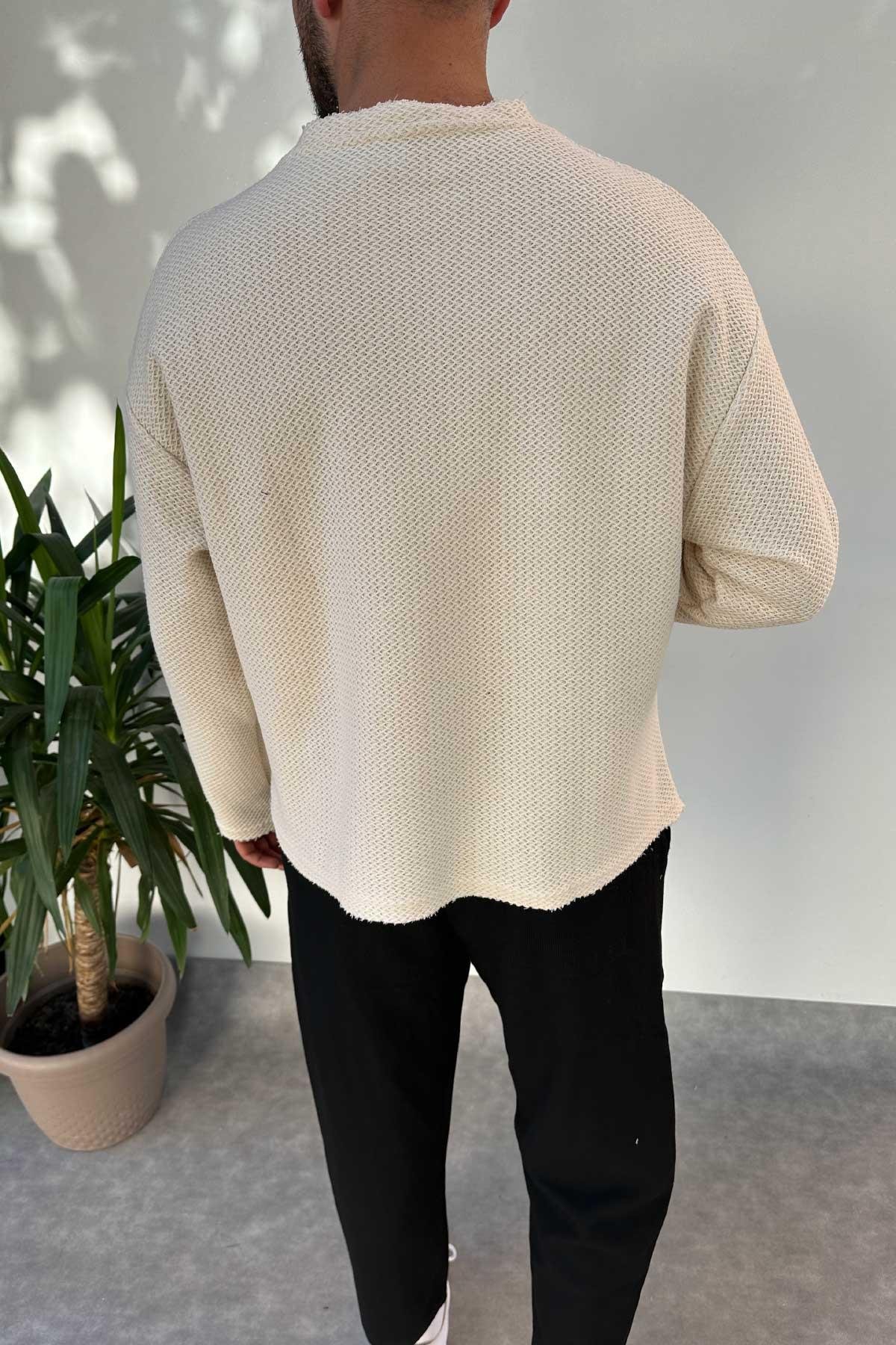 Bej Örme Tok Kumaş Triko 