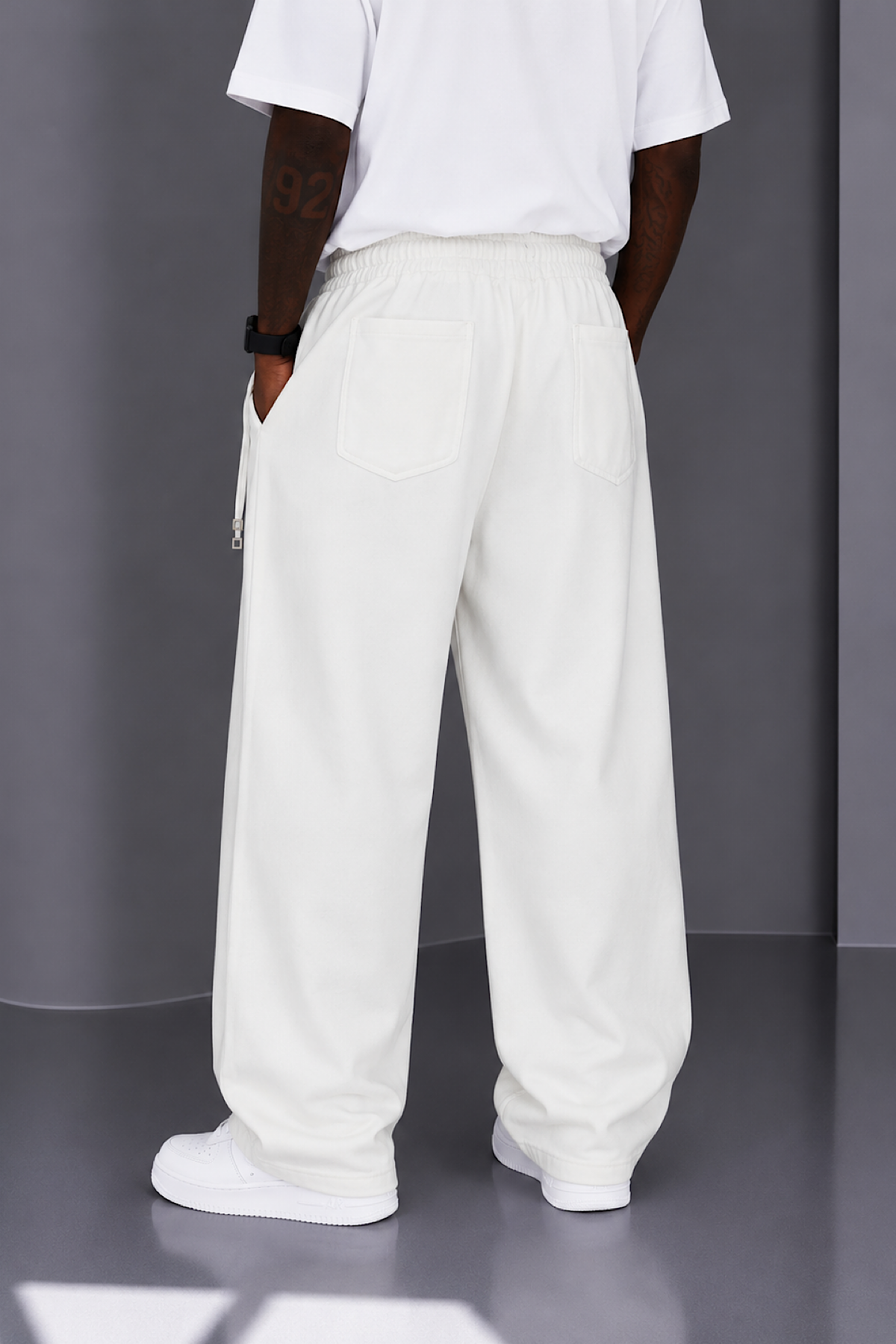 Beyaz Yazlık Gabardin Pantolon 